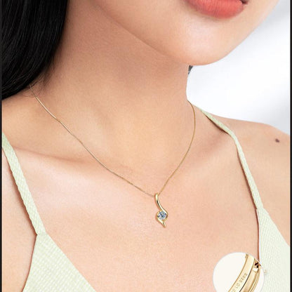 Fluid Wave Moissanite Necklace

