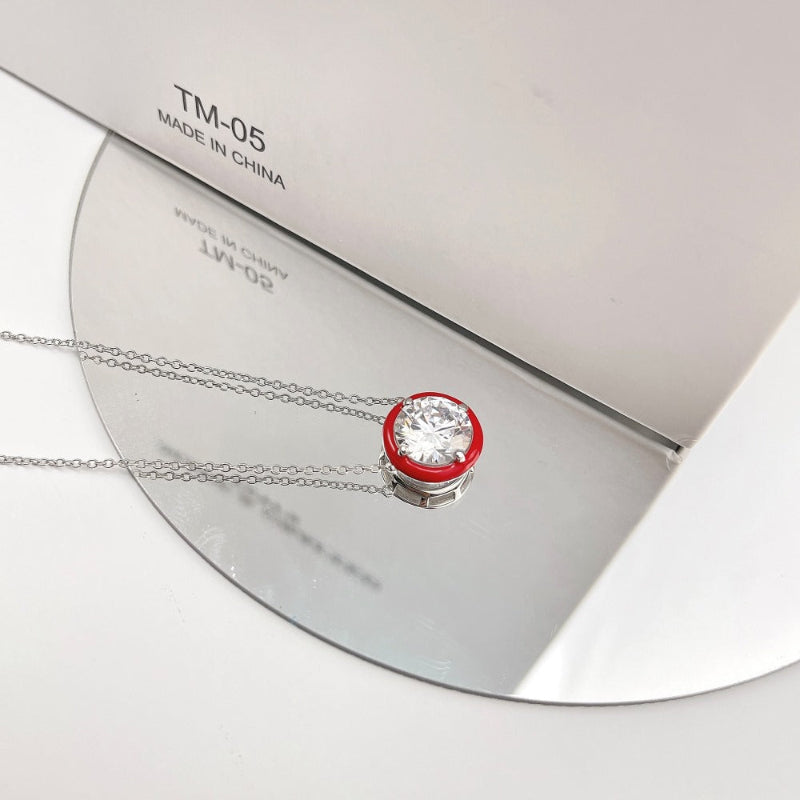 Statement Solitaire Pendant with Sunny Halo

