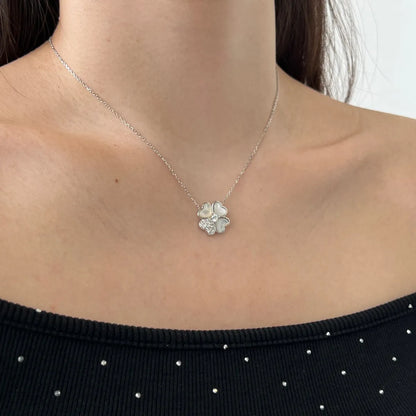 Silver Clover Necklace