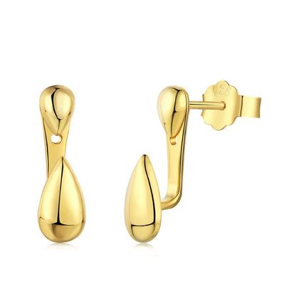 Double Teardrop Stud Earrings


