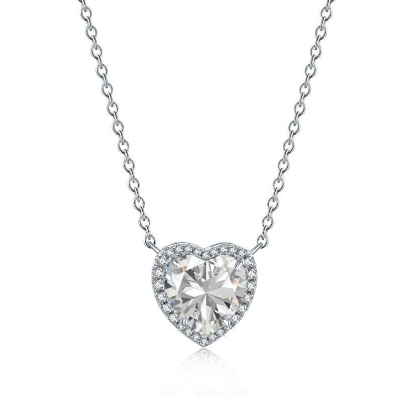 Sparkling Diamond Heart Pendant

