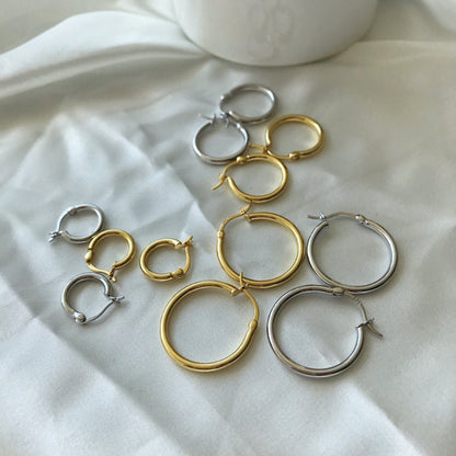 big butterfly hoop earrings