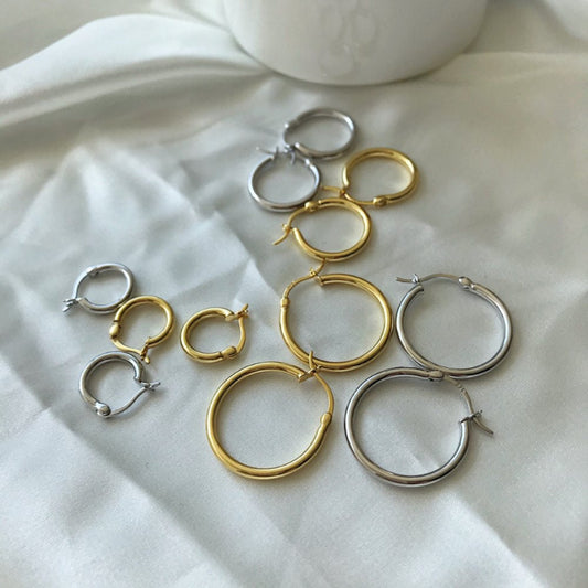 big butterfly hoop earrings