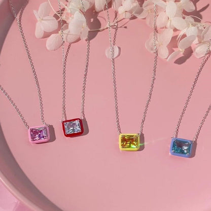 Festive Christmas Enamel Necklace