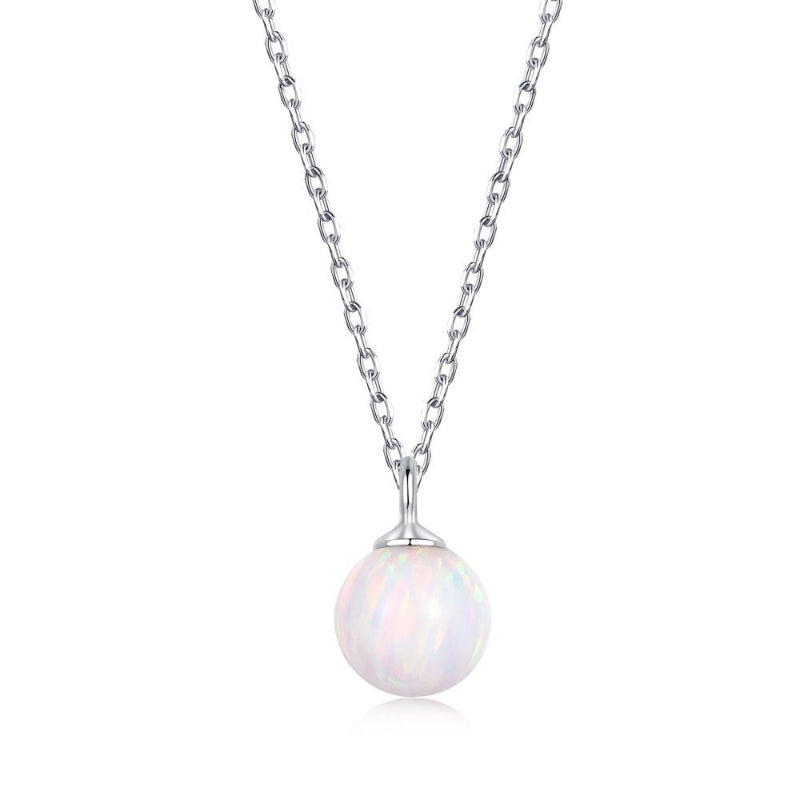 Shimmering Statement Opal Necklace