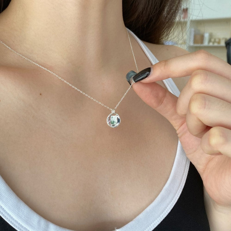 Sterling Silver Circle Pendant

