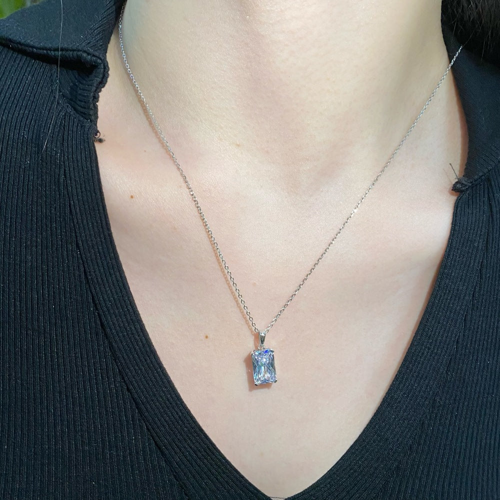 Zircon Solitaire Necklace