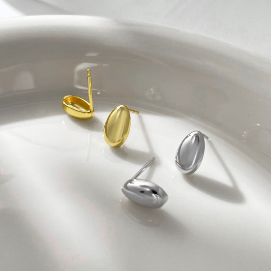 Polished Oval Studs


