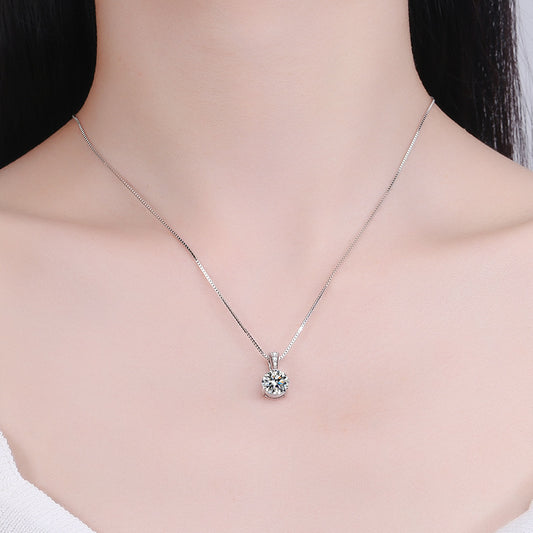 Elegant Solitaire Zircon Necklace

