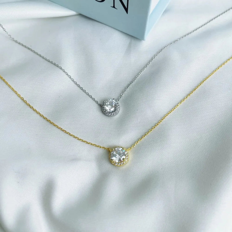 Sparkling Halo Solitaire Jewelry