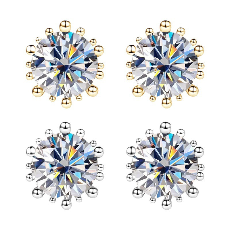 Crown Prong Earrings