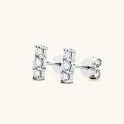 Bright Gold Cluster Earrings
