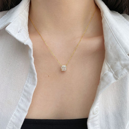 Occasional Square Zirconia Pendant