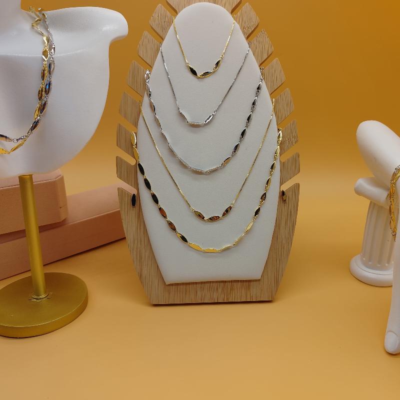 Minimalist Surfboard Charm on a Silver Chain

