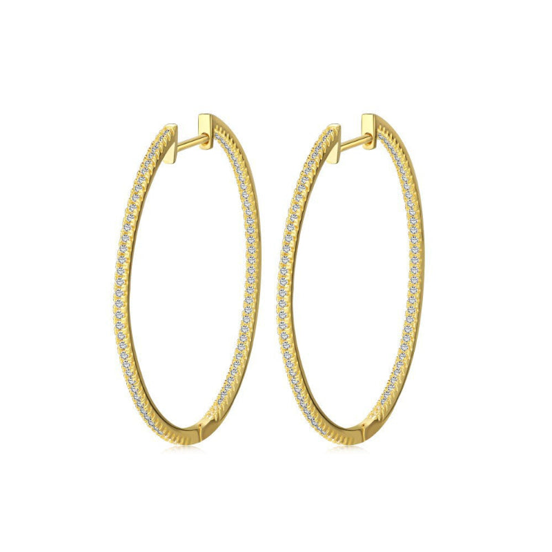 Endless Pave Hoop Earrings

