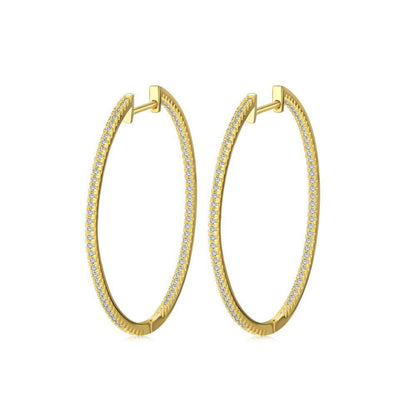 Endless Pave Hoop Earrings

