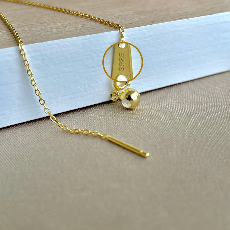 Gleaming Gold Drop Chain

