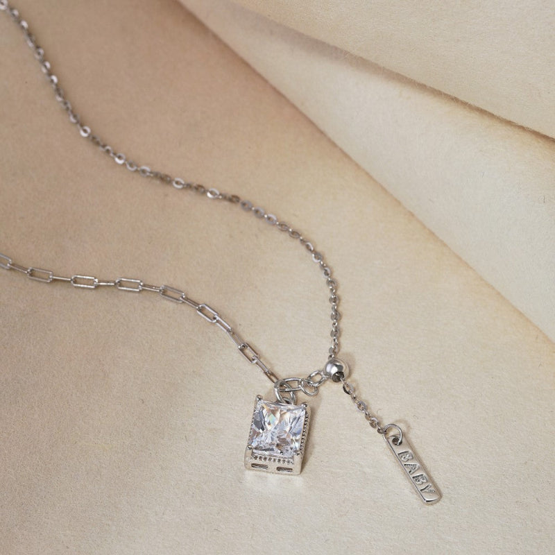 Artisan Cut Crystal Drop Necklace


