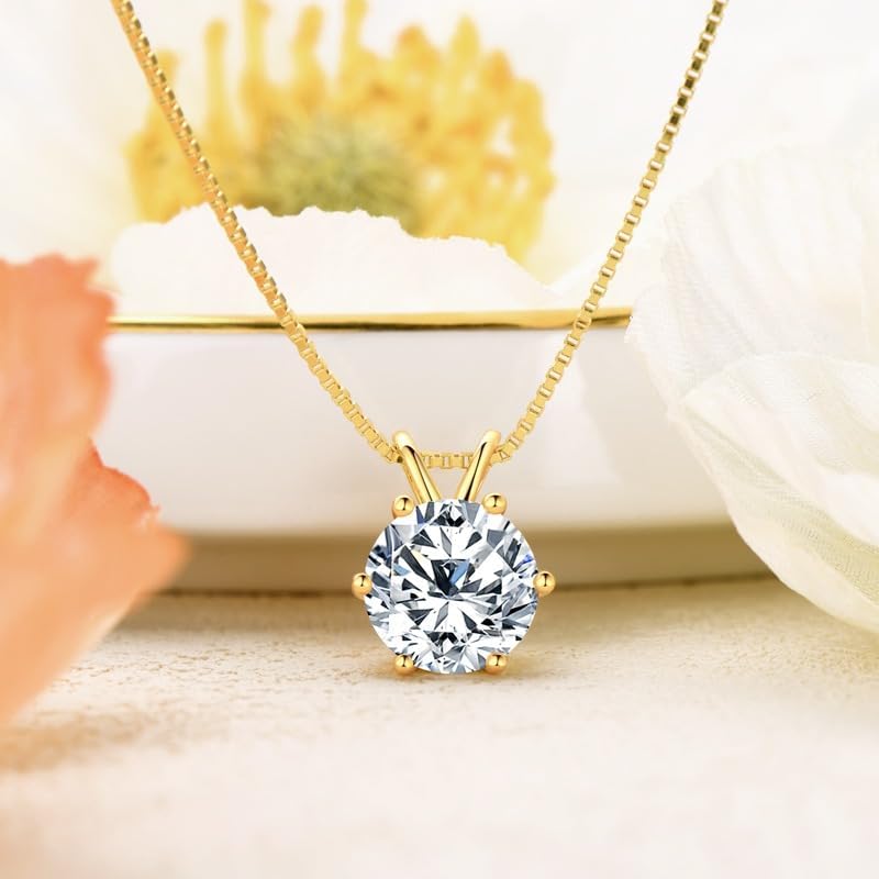 Hand Polished Silver Moissanite Necklace

