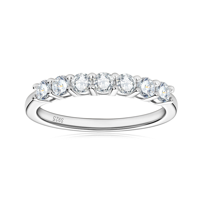 Shimmering Moissanite Line Ring


