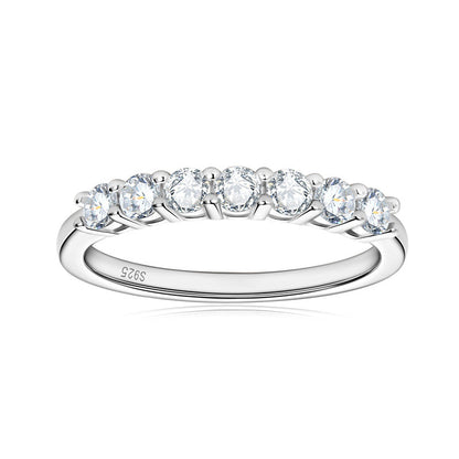 Shimmering Moissanite Line Ring

