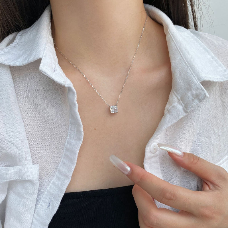 Bohemian Square Zirconia Pendant