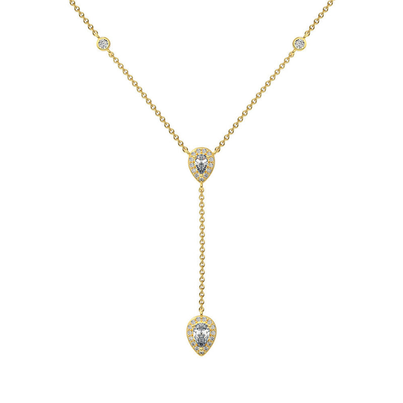 Everyday Water Drop Y Necklace