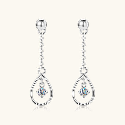 Delicate D Color Moissanite Earrings