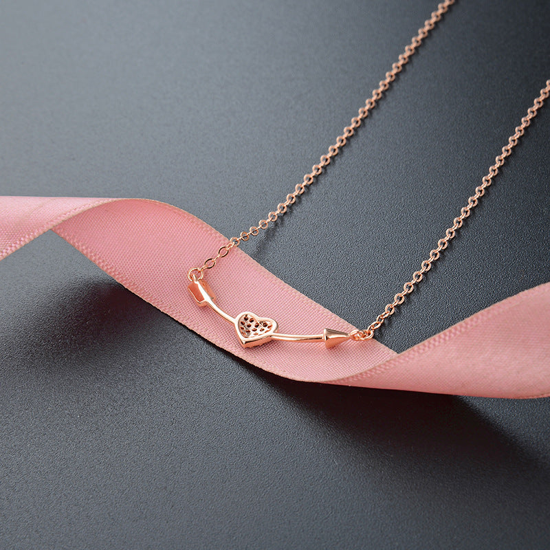 Enchanted Arrow Heart Necklace
