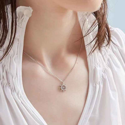 diamond rudder necklace