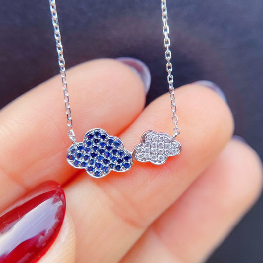 Blue and White Cloud Pendant

