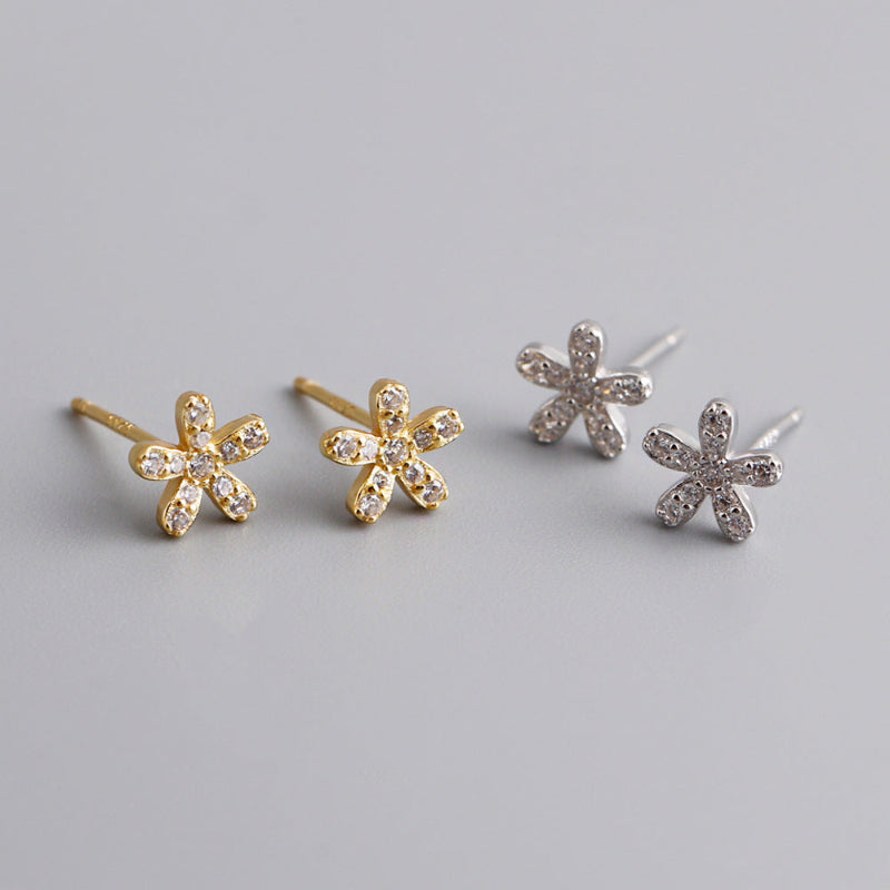 Cubic Zirconia Blossom Studs

