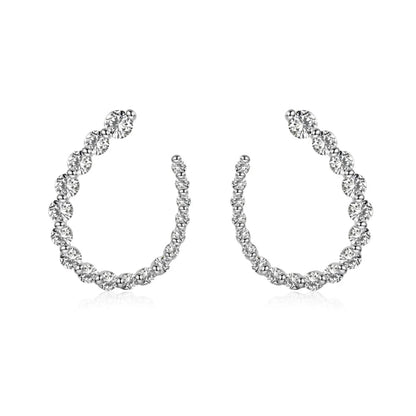 Shimmering Solitaire Studs