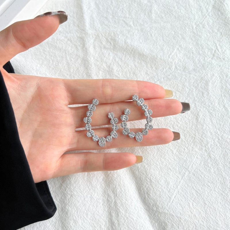 Cubic Zirconia Hoop Earrings

