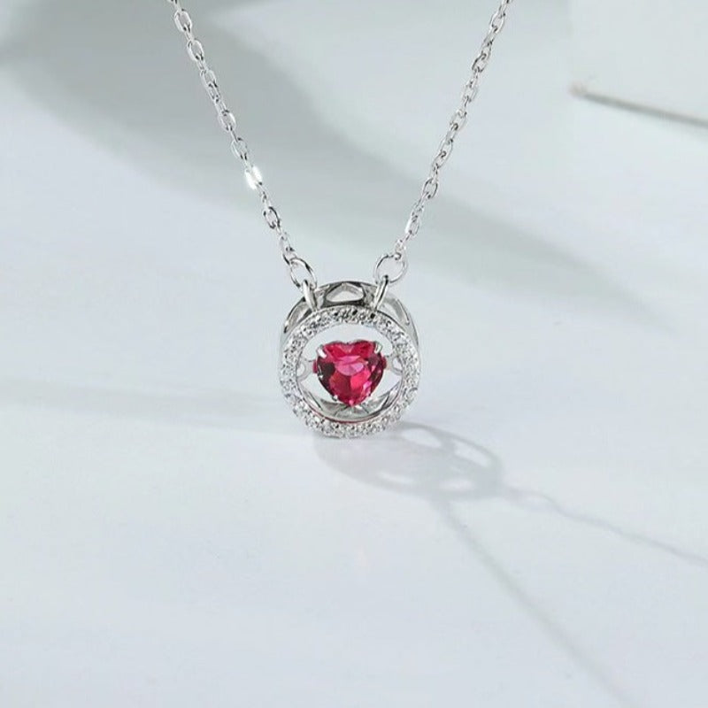 diamond circle necklace