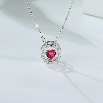 diamond circle necklace