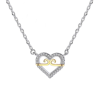 Intertwined Love Heart Pendant
