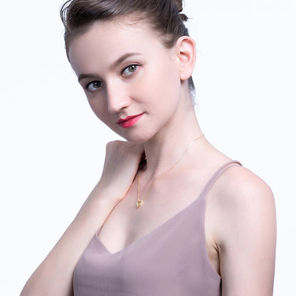 Cubic Zirconia Nested Ring Necklace


