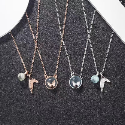 Mermaid Tail Tear necklace for women