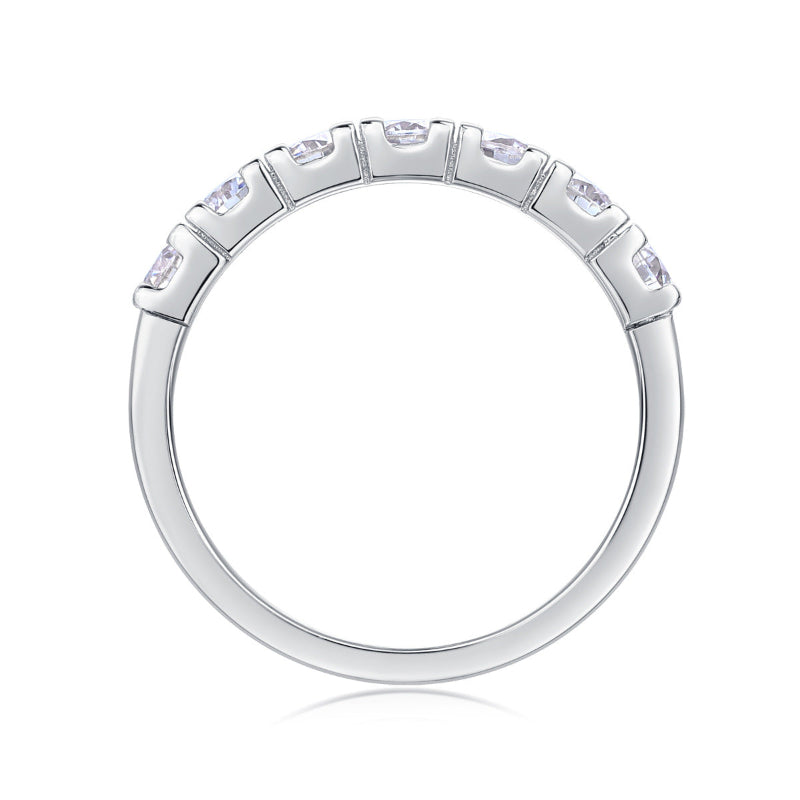 Elegant Moissanite Contour Band

