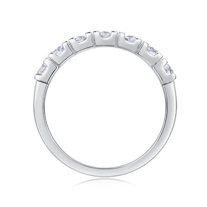 Elegant Moissanite Contour Band

