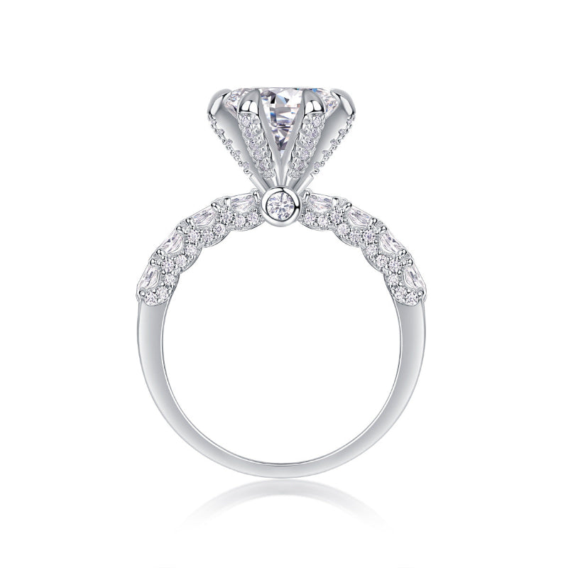 R12741-8.0 Model Moissanite Wedding Ring

