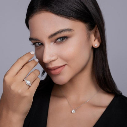 Dazzling Multi-Stone Moissanite Anniversary Ring

