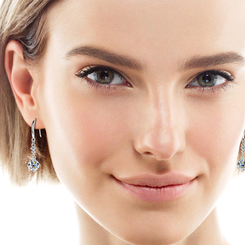 Classic Moissanite Drop Earrings

