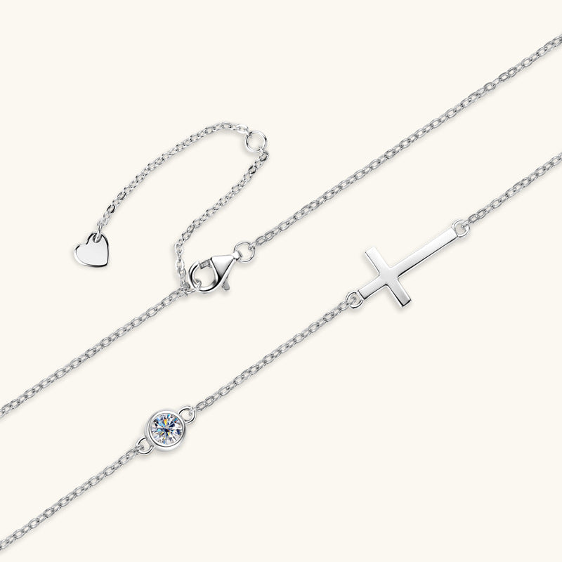 Faith-Inspired Horizontal Cross Necklace

