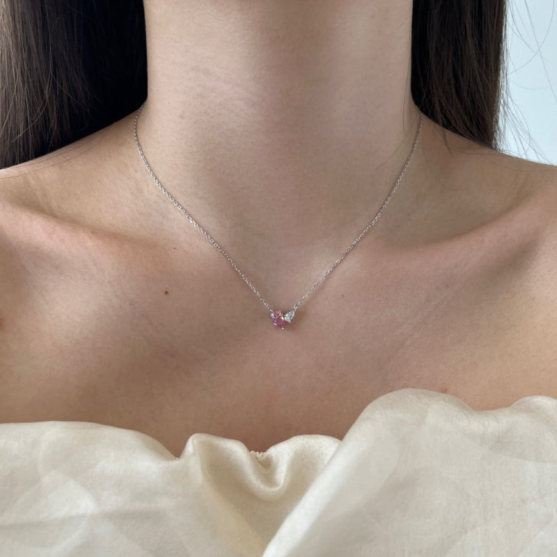 Rose Gold CZ Pendant Necklace