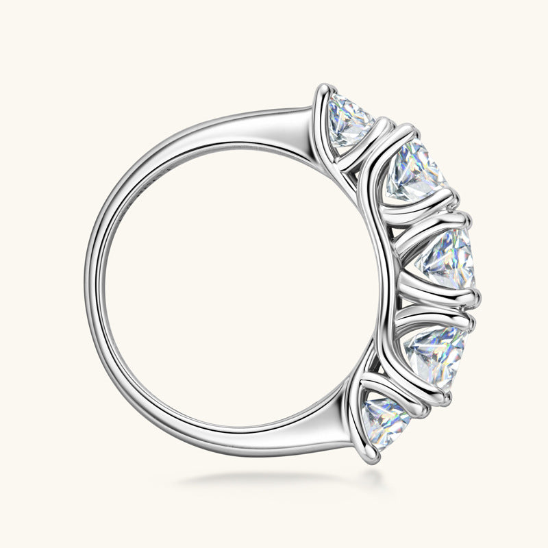 moissanite titanium ring