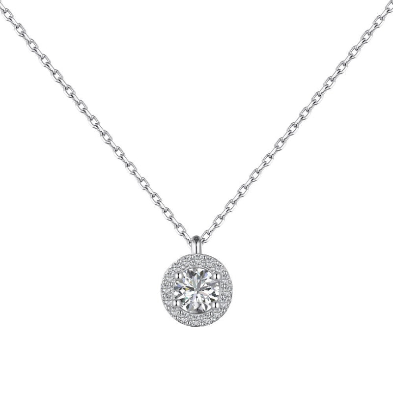 Brilliant Cut Diamond Look Pendant

