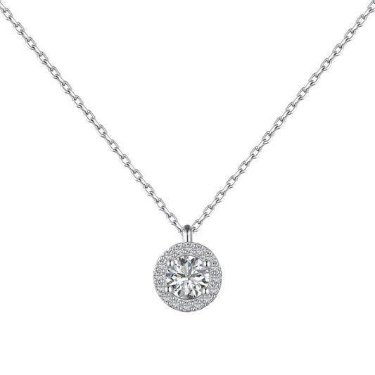 Brilliant Cut Diamond Look Pendant

