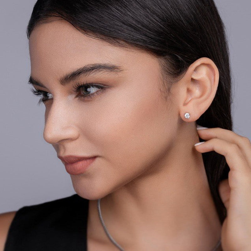 Timeless Diamond Look Studs

